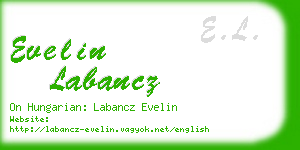 evelin labancz business card